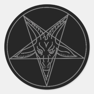 Der Sieg von Baphomet Runder Aufkleber