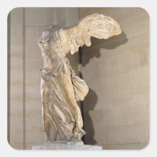 Der Sieg von Samothrace Quadratischer Aufkleber