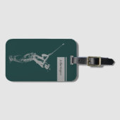 Der Silbergolfer Gepäckanhänger (Vorderseite (Horizontal))