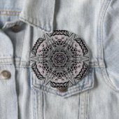 Der silberne Fraktalgarten Button (Beispiel)