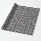 Der silberne Fraktalgarten Geschenkpapier (Ungerollt)