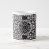 Der silberne Fraktalgarten Jumbo-Tasse (Vorderseite)