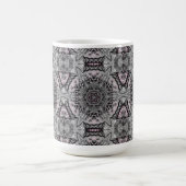 Der silberne Fraktalgarten Kaffeetasse (Mittel)