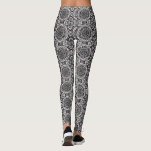 Der Silberne Fraktalgarten Leggings