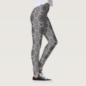 Der Silberne Fraktalgarten Leggings (Rechts)