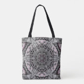 Der silberne Fraktalgarten Tasche (Rückseite)