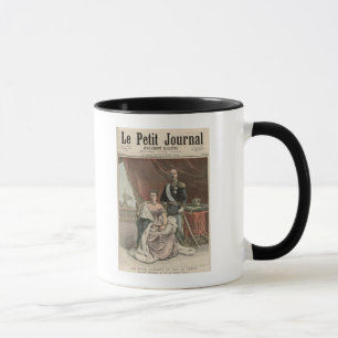 Der silberne Hochzeitstag des Königs Tasse