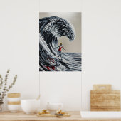 DER SILBERNE LEVIATHAN (The Silver Leviathan) Poster (Küche)