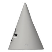 Der silberner Fox-Partyhut Partyhütchen (Rechts)