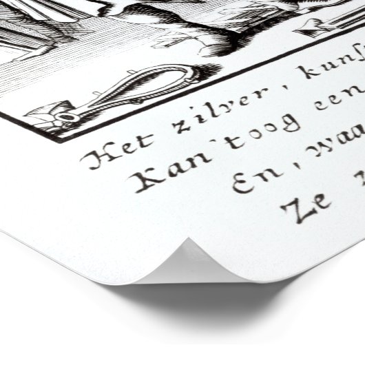 Der Silberschmied, 1718 Poster (Ecke)