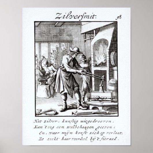 Der Silberschmied, 1718 Poster (Vorne)