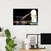 Der Singapur-Merlion Poster (Heimbüro)