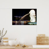 Der Singapur-Merlion Poster (Küche)