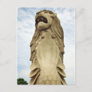 Der Singapur-Merlion Postkarte