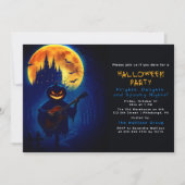 Der singende Halloween-Kürbis Einladung (Vorderseite)