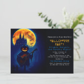 Der singende Halloween-Kürbis Einladung (Stehend Vorderseite)