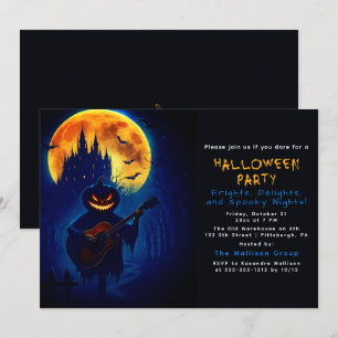 Der singende Halloween-Kürbis Einladung