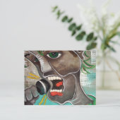 Der SInger Postkarte (Stehend Vorderseite)