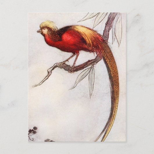 Der Singvogel des Himmels Postkarte (Vorderseite)