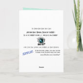 Der Singvogel Karte (Rückseite)