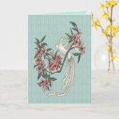 Der Singvogel Karte (Gelbe Blume)