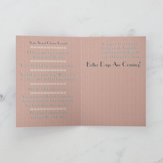 Der Singvogel Karte (Innenseite)