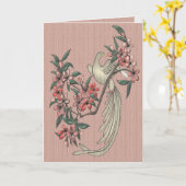 Der Singvogel Karte (Gelbe Blume)