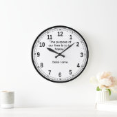 Der Sinn unseres Lebens, Dalai Lama Große Wanduhr (Zuhause)