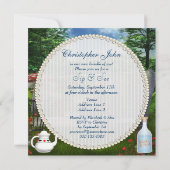 Der Sip des Jungen u. sehen der Einladung (Rückseite)