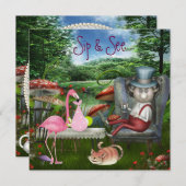 Der Sip des Mädchens u. sehen wütende Einladung (Vorne/Hinten)