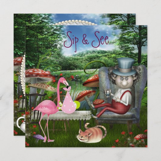 Der Sip des Mädchens u. sehen wütende Einladung (Vorne/Hinten)