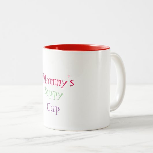 Der Sippy der Mama Schalen-Tasse Zweifarbige Tasse (VorderseiteRechts)