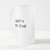 Der Sippy des Vatis Schale Mattglas Bierglas (Vorderseite Links)