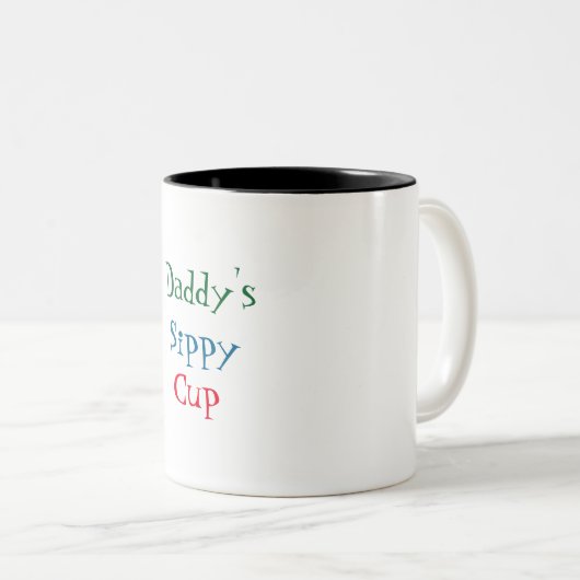 Der Sippy des Vatis Schale Zweifarbige Tasse (VorderseiteRechts)