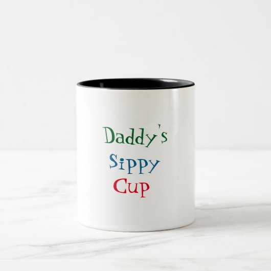 Der Sippy des Vatis Schale Zweifarbige Tasse (Mittel)