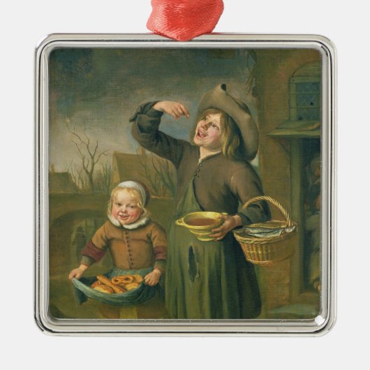 Der Sirup-Esser Silbernes Ornament (Vorne)