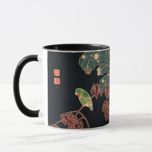 Der Sittich von Ito Jakuchu Japanische Vogelkunst Tasse