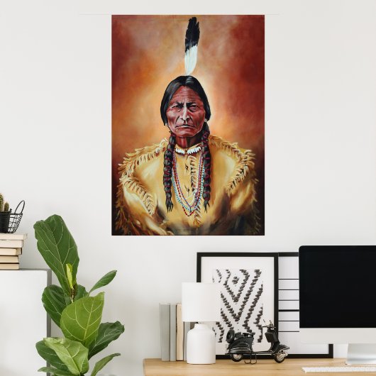 Der Sitzbull Poster (Heimbüro)