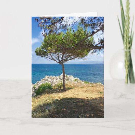 Der sizilianische Baum Feiertagskarte (Vorderseite)