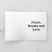 Der sizilianische Baum Feiertagskarte (Innenseite)