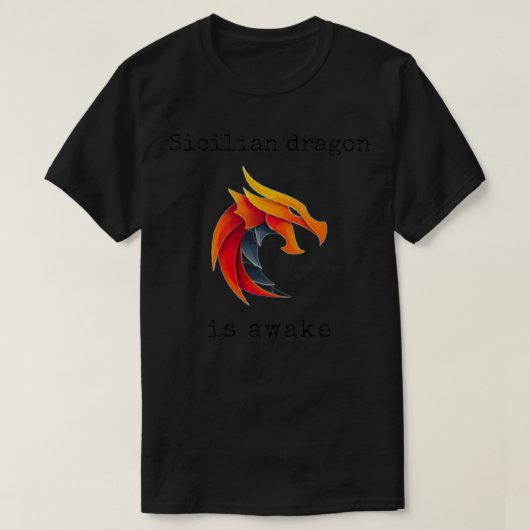 Der sizilianische Drache ist ein wahres Geschenk f T-Shirt (Design vorne)