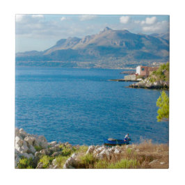 Der sizilianische Fischer Fliese