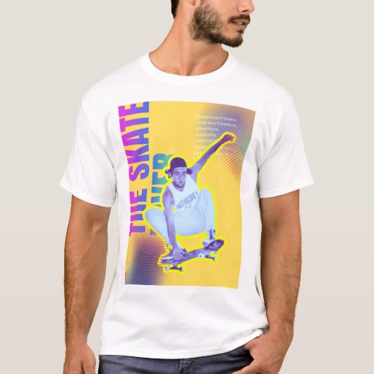 Der Skate Lover - Der T - Shirt der Männer (Vorderseite)