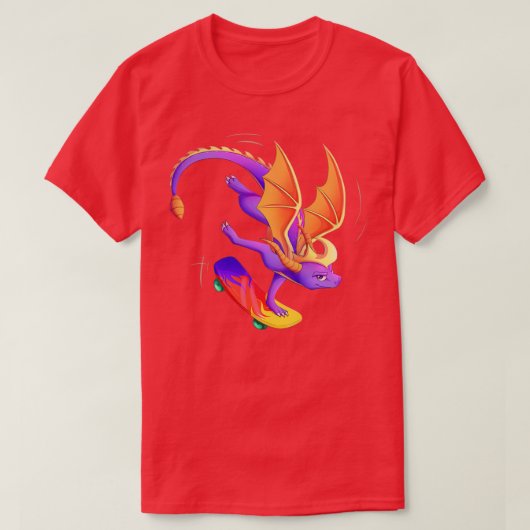 Der Skateboarding-Drache T-Shirt (Design vorne)