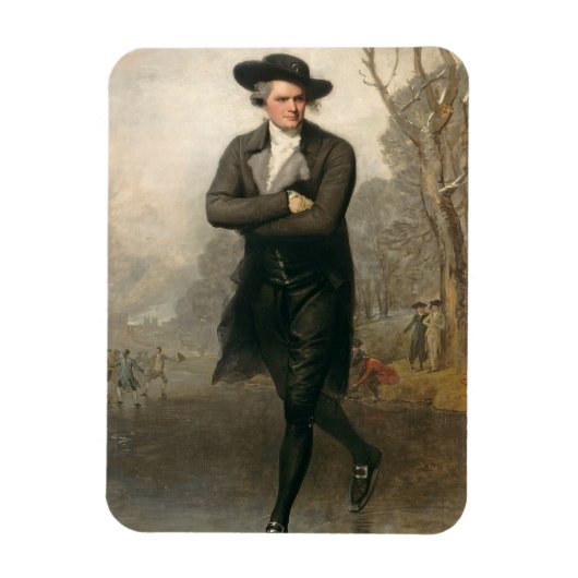 Der Skater (Portrait von William Grant) Magnet (Vertikal)
