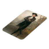 Der Skater (Portrait von William Grant) Magnet (Linke Seite)