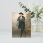 Der Skater (Portrait von William Grant) Postkarte (Stehend Vorderseite)