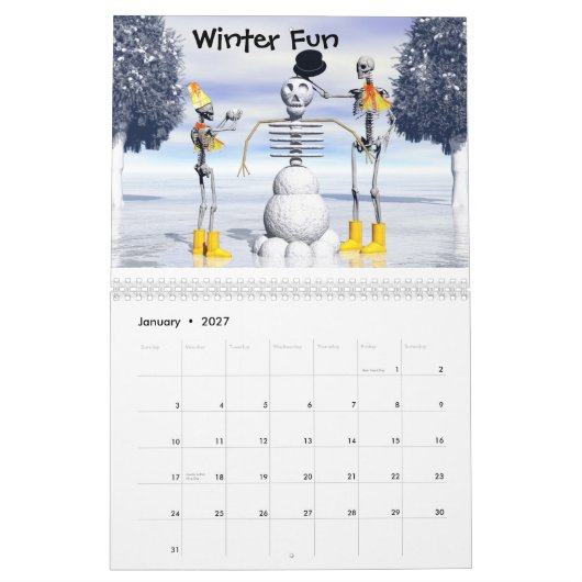 Der Skeletonians Nr. 2kalender Kalender (Jan 2027)