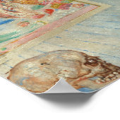 Der Skelettmaler | James Ensor Poster (Ecke)