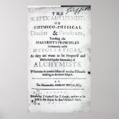"Der skeptische Chymist" Poster (Vorne)